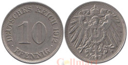 Германская империя. 10 пфеннигов 1912 год. (J)