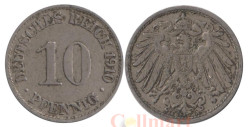 Германская империя. 10 пфеннигов 1910 год. (A)