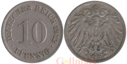 Германская империя. 10 пфеннигов 1912 год. (A)
