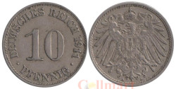 Германская империя. 10 пфеннигов 1911 год. (A)