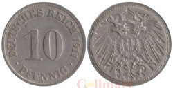 Германская империя. 10 пфеннигов 1911 год. (D)