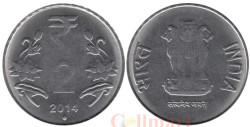 Индия. 2 рупии 2014 год. (♦ - Мумбаи)