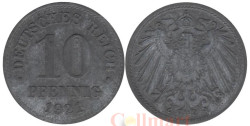 Германская империя. 10 пфеннигов 1921 год. (цинк)